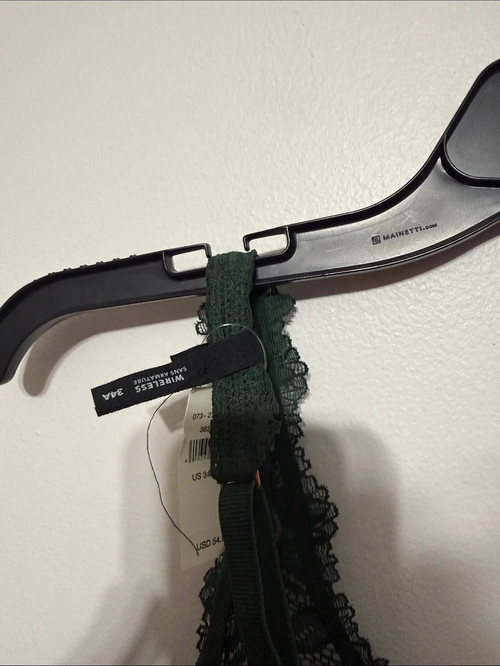 Aerie Green Laced Bra wireless sans armature